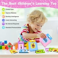 Toddler igračke za godinu i djevojčica, razgovor sa flash karticama učenje edukativnih igračaka W Riječi,