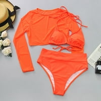 Hcinere Follure ženske tiskane push-up podstavljene grudnjake Bikini set kupaći kostim na plaži za cipele