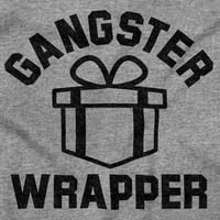 Božićni pokloni gangsterski omotač ženski sitni majica V-izrez Brisco brendovi m