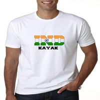 Indija Kajak - Olimpijske igre - Rio - zastava Muška siva majica
