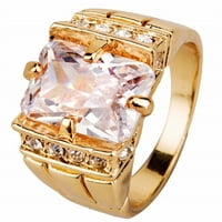 Toyella Goze cirkon Inlaid kamena kamena okrugla draguljski prsten i dijamantni prsten bijeli dijamant 11