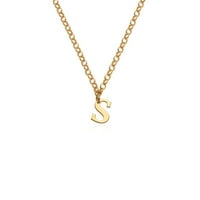 MynameneClace - Personalizirani početni naziv Choker ogrlica za ženu - Prilagođeni kapitalni viseći