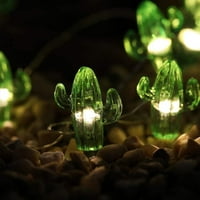Tropska tema Kaktus Dekorativna žica 14,1ft topla bijela LED vodootporna načina upravljane baterijom