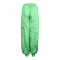 Yubnlvae ženske casual pantalone Women plus veličine pune boje casual labave harem hlače joga hlače za žene hlače za žene zelene boje