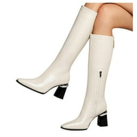 Akiihool čizme za žene Modne kolnike High Boots Udobne platforme Fall Boots za žene Modne ženske moderne