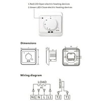 Mehanički grijaći termostat za mehaničko grijanje Termostat