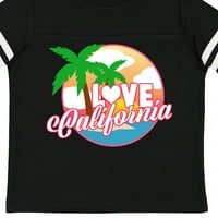 Inktastic Volim Kaliforniju sa ocean-om i palminim drvećem poklon dječaka majica ili majica mališana