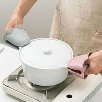 Dekorativna rukavica za pećnicu otporna na toplinu - gusta silikonska toplotna izolacija - ručna isječka za kuhanje Mikrotalasna mišterica za dom