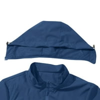 Plus size za žene za žene Muškarci Vodootporni Aktivni kapuljač kapuljača WINDBREAR jakna Jesen kišni