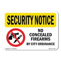 Sigurnosni znak - bez prikrivenog oružja po gradu