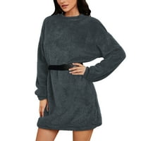 Adviicd džemper Ramper džemperi za žene vafle kint dugih rukava Zip pulover Polo V džemper za žene