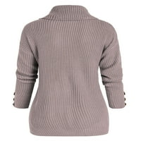 Rosegal Plus veličine Drop na ramena TURTLENECK džemper siv 3x