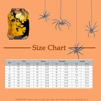 Ženski poslovni casual vrhovi stabilna odjeća Ženski orez za Halloween sa dugim rukavima na dugim rukavima Torp Siva 4xl