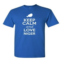 Budite mirni i volite Niger Country Patriotska majica za odrasle Tee
