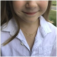 Ogrlice Pokloni za žene Djevojke za moju bonus kćeri pokloni Ogrlica 14K pozlaćeni infinity krug ogrlica