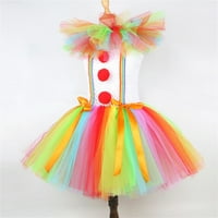 Dječja dječja dječja djevojaka Proljetna ljetna cvjetna bez rukava ukrasna haljina Carnival set Tutu