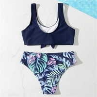 Djevojkov havajski bikini set djevojčica kupaca djeca kupanje odijeva tanke trake za ljetnu plaću osip