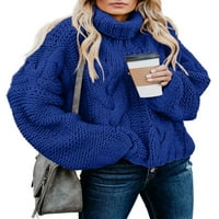 Turtleneck džemperi za ženske modne ležerne zime zimske džempere Visoki vrat dugih rukava s dugim džemper