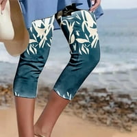 Amtdh Ženske trendove mršave hlače Clean Print Laghweight Ležerne prilike udobne pantalone Dame Jesen