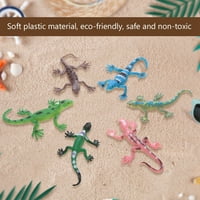 Plastična igračka guštera, model guštera Sigurni živopisan set za ljubitelje sakupljanja za ljubitelje životinja