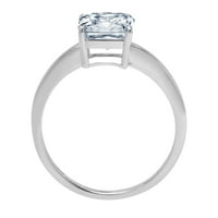 1. CT briljantan aspekser Clear Simulirani dijamant 18k bijeli zlatni pasijans prsten sz 4