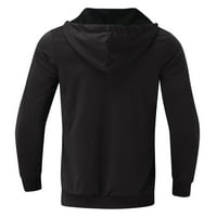 Dukseri Aaiyomet za muškarce Muškarci Cardigan Ležerne modne majice Gray Zip Up Dopulover pulover, S-3XL
