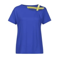 Ženska modna ljetna slobodna ramena majica s kratkim rukavima bluza