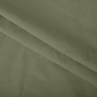 Honeeladyy muške gumb u boji dolje pamučna posteljina majica casual kratkih rukava
