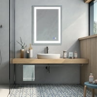 Buyweek 24 × Ogledalo kupaonice sa zatamnjenim LED lampicama za šminku Mirrock protiv magle