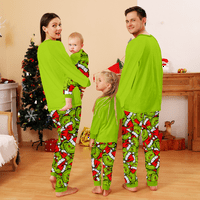 Nestašna božićna dječja pidžamas božić, božićne pidžame za mališane-božićnu zelenu temu i zeleni čudovište