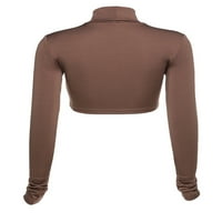 Diconna ženska majica ubod vrhova dugih rukava slim fit pulover