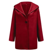 Tkinga moda Ženska zimska vuna kaput jakna dame toplo tanka dugačka preko rublja - xxxl
