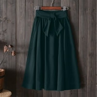 Zhizaihu A Line suknje suknje za žene Duge suknje za žene Boemske suknje Ženske suknje Dužina gležnja