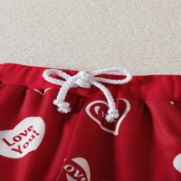 Meihuida novorođene za Valentinovo zadeljenu odjeću postavila je dugih rukava srce za ispis puloverske