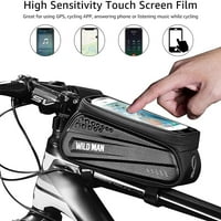 Biciklistički telefon Top torbe Bicikl Prednji okvir Okvir za pohranu Kombi za nosač nosača mobitela sa dodirnim ekranom Vodootporni za telefon ispod