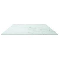 AIBECY tablica bijela 47.2 x25.6 0,3 kaljeno staklo sa mramornim dizajnom