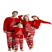 Odrasli Kids Božićni pidžami Xmas PJS set Porodični meč Santa Pokloni SAD Lohill