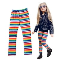 Dyfzdhu Kids Girls Baby Jesenske hlače Pantalone za odjeću tiskane proljeće Dječje gamaše odjeća plus