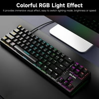 Moobody k žičani mehanički tasteri za tasteri za tastaturu sa RGB efektom plava preklopka odvojive podatkovne kabele ružičaste