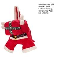Deyuer PET božićna odjeća slatka modna mekana smiješna ugodna prerušiti pamuk božić za holding poklone zabrane zabradu za labrador