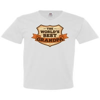 Inktastic the Worlds Best Deda Badge Grunge Muška majica V-izrez