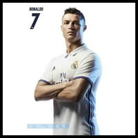 Real Madrid Ronaldo Pose Laminirani i uokvireni poster