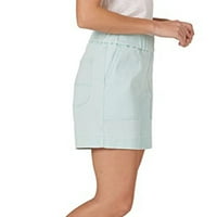 Ženski visoki struk udoban i minimalistički džep visoki elastični tjanske tanke moć dizanja kratke hlače