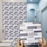 Zidne naljepnice Samoljepljive 3D naljepnice za pločice Listovi kuhinje u kupaonici Zidni dekor za liniju