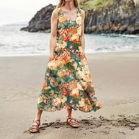 Sendresses for Women Fashion Maxi Ispisano Halter Dužina na plaži L