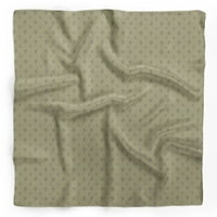 Bimba Green Cross & Geometrijski čisti svileni šarl za tiskani šal Dupatta Wrap Bandanas za žene