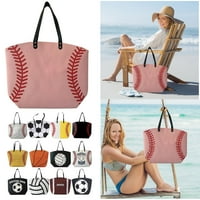 DaiosportSwear Clearence Ženska fudbalska platna torba, sportska plaža Bag casual prevelika praktična torba za kupovinu i posao