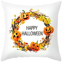 Noć vještica Kauč na razvlačenje kućno dekor jastuk za jastuk Cushion Cover Colorful lobanje bundeve