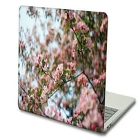 Kaishek kompatibilan sa MacBook Pro Sκe fotoalektima A1398, plastični poklopac tvrdog papira, ružičasta