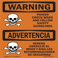 Znak upozorenja - Poison Check MSDS Slijedite sigurnosne smjernice